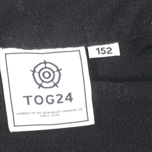 TOG24 Boys Black Polyester Basic Jacket 11-12 Years