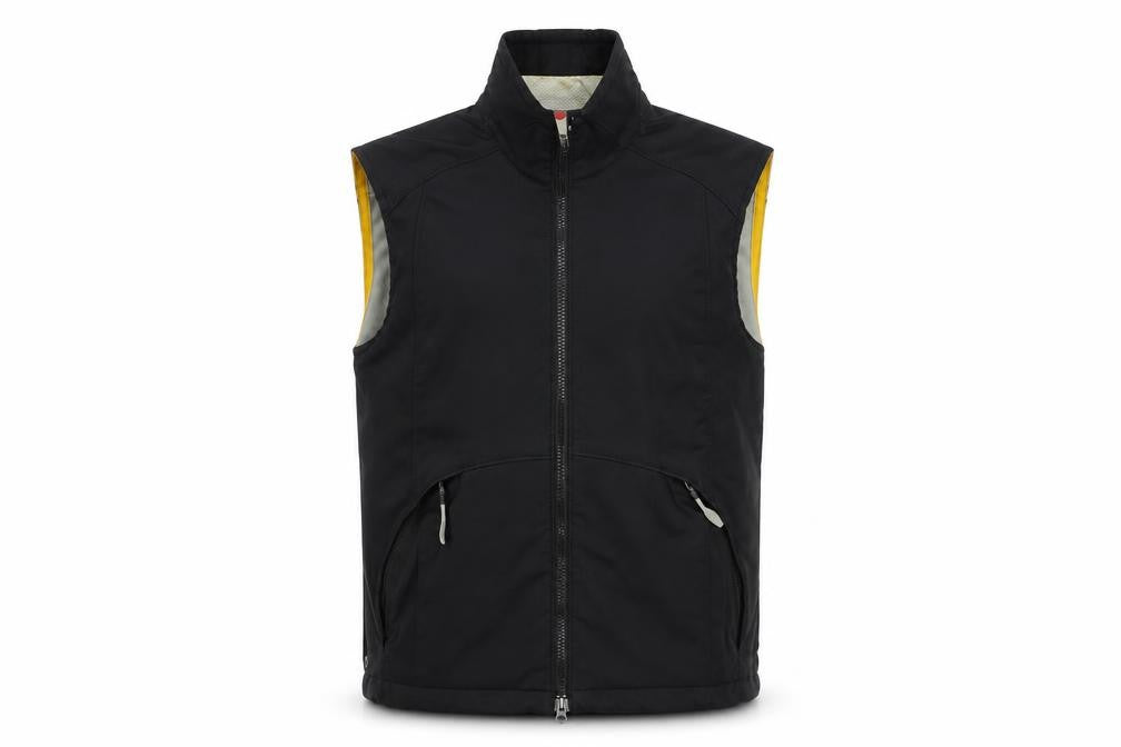 Front view of Gap Men's Medium Black Polyester Waistcoat