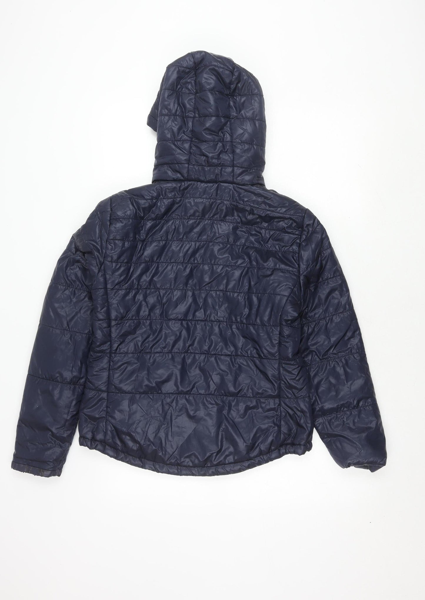 Bershka Women's Blue XL Puffer Jacket Winter