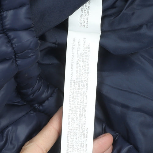 Bershka Women's Blue XL Puffer Jacket Winter