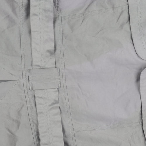 Blanco Women's Grey Trench Coat Size 14 Belted Classic