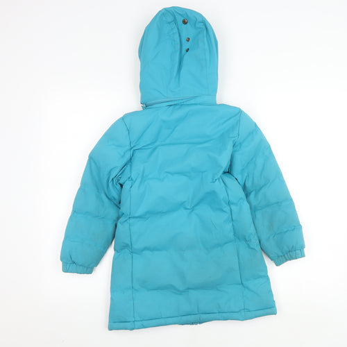 Trespass Girls Blue Puffer Jacket, 5-6 Years, Winter Waterproof