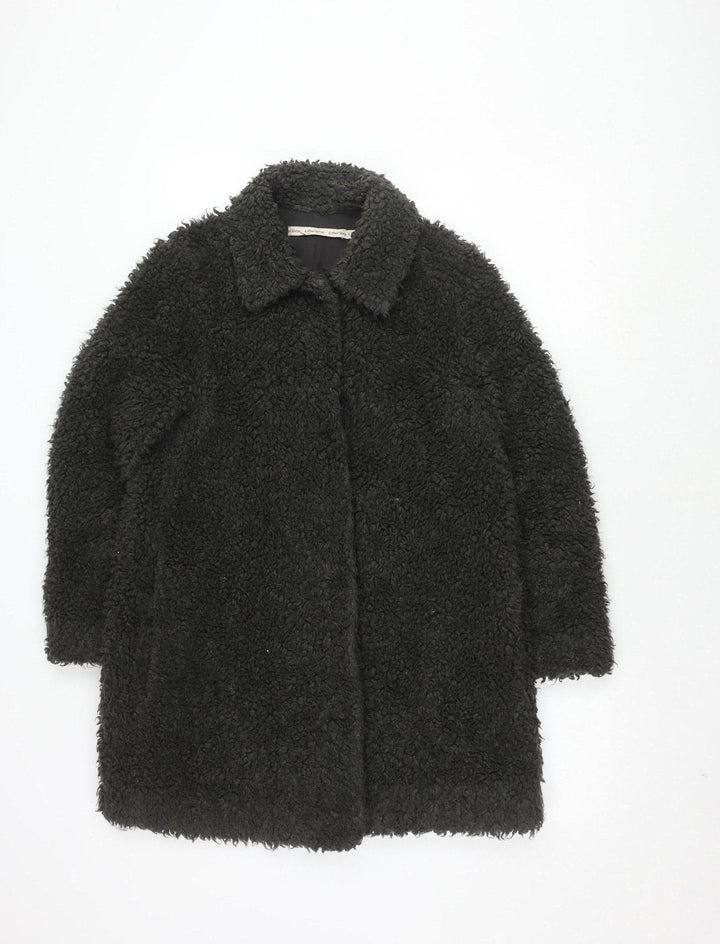 & Other Stories Women's Black Long Coat Size 6