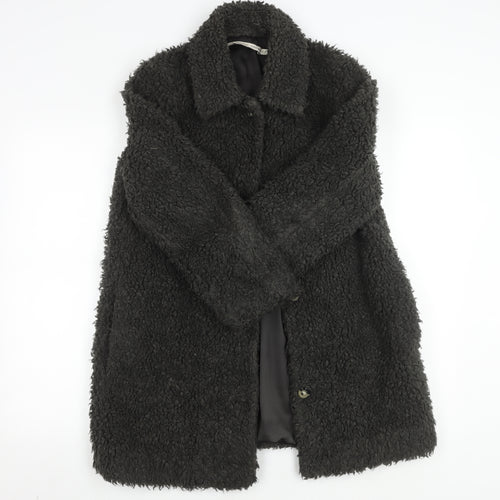& Other Stories Women's Black Long Coat Size 6