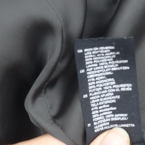 & Other Stories Women's Black Long Coat Size 6