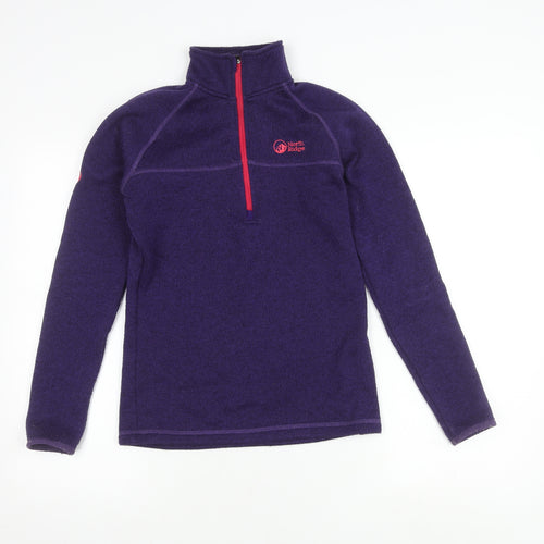 North Ridge Women’s Purple Zip Sweatshirt Size 8