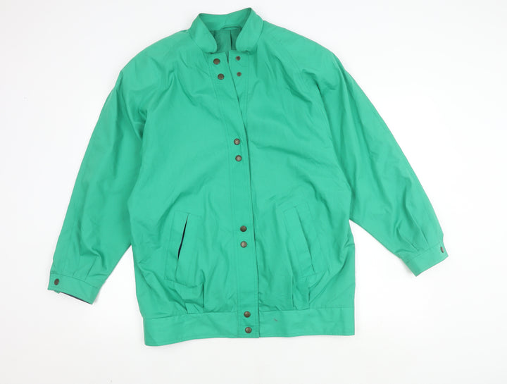 St Michael Women's Green Basic Jacket Size 14