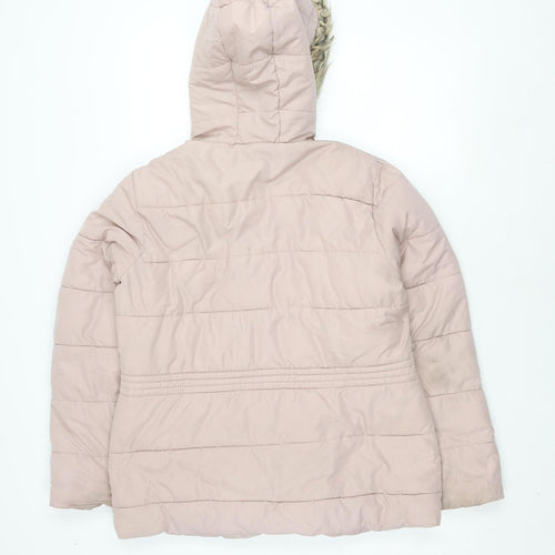 Dorothy Perkins Petite Pink Puffer Jacket Size 12