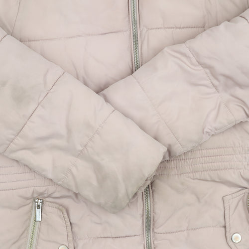 Dorothy Perkins Petite Pink Puffer Jacket Size 12