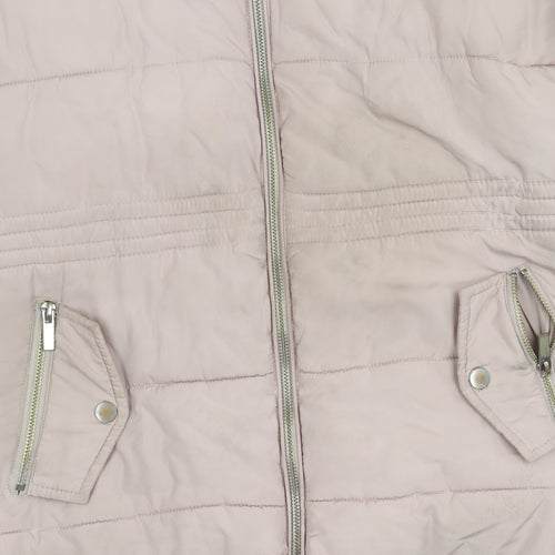 Dorothy Perkins Petite Pink Puffer Jacket Size 12