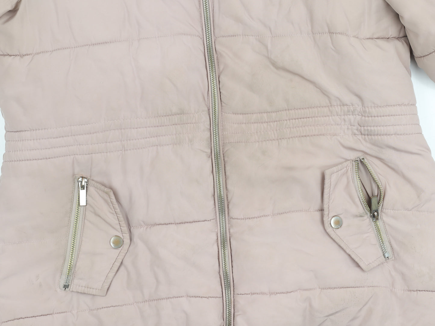 Dorothy Perkins Petite Pink Puffer Jacket Size 12
