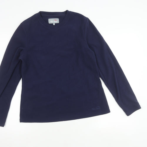 Peter Storm Women's Blue Fleece Pullover Sweatshirt Size 10