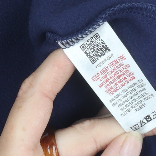 Peter Storm Women's Blue Fleece Pullover Sweatshirt Size 10