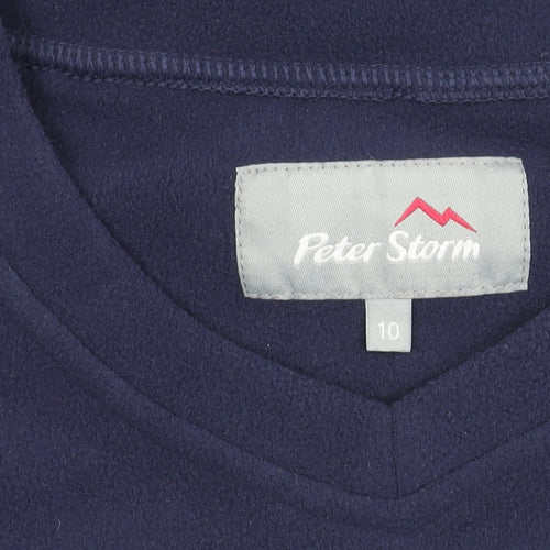 Peter Storm Women's Blue Fleece Pullover Sweatshirt Size 10