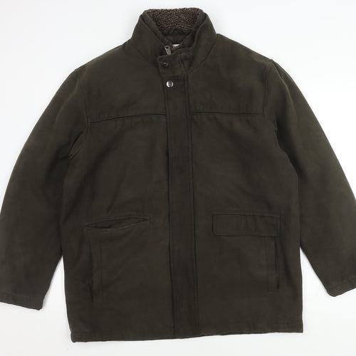 EWM Men's Green Mid-Length Jacket, Size M, Casual