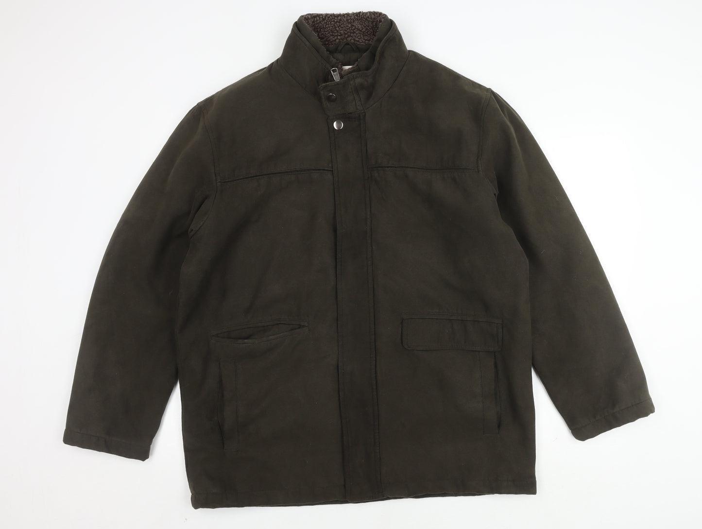 EWM Men's Green Mid-Length Jacket, Size M, Casual