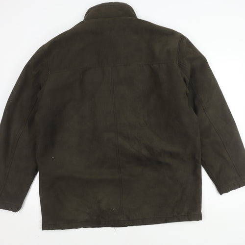 EWM Men's Green Mid-Length Jacket, Size M, Casual