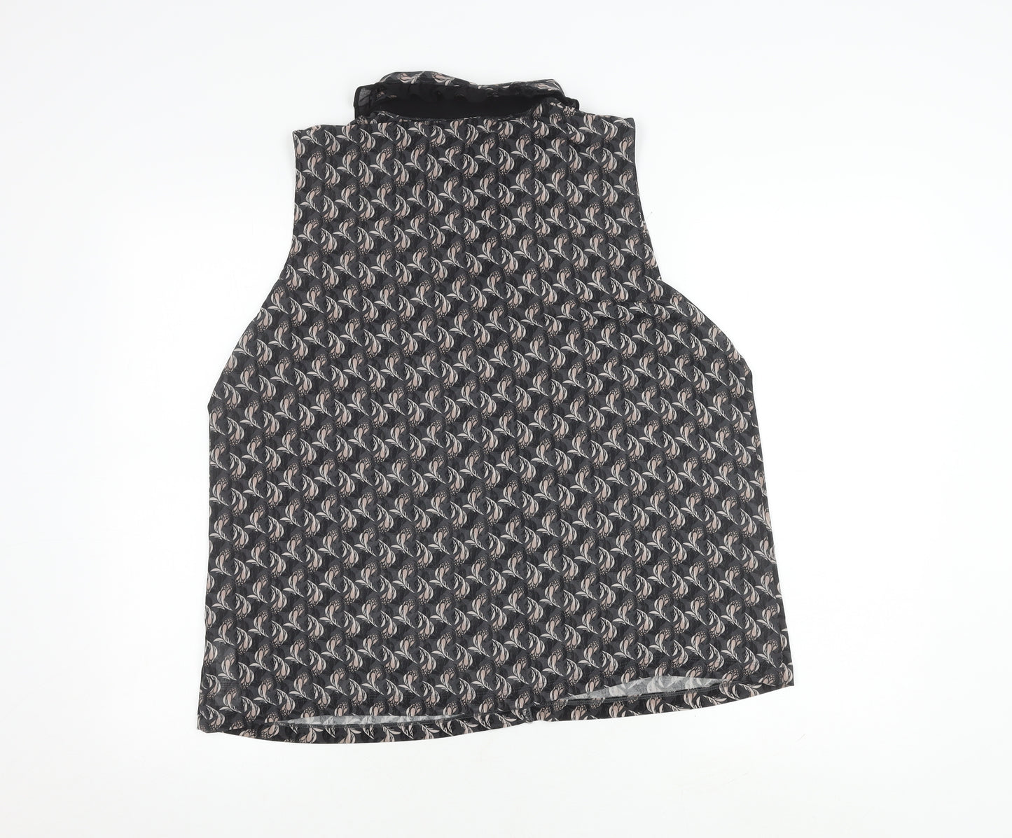 Next Women's Floral Black Blouse - Size 18, Collared