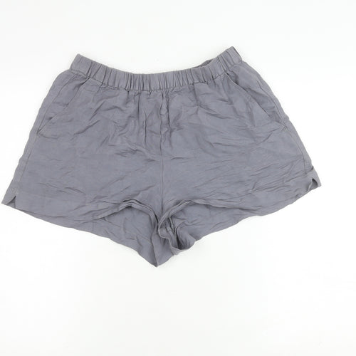 Oysho Grey Women's Shorts, M, Casual Cotton Blend