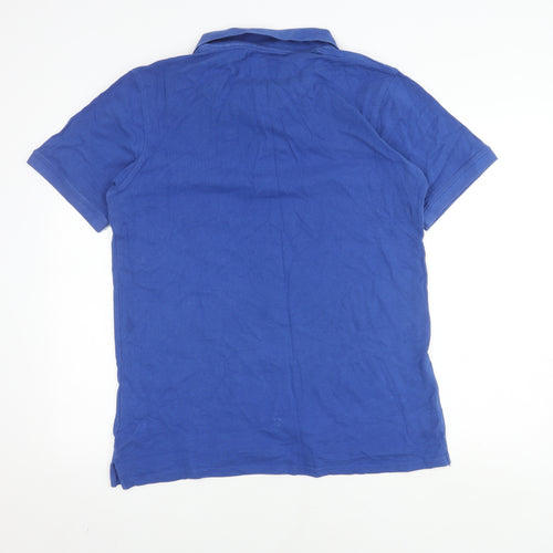 Lyle & Scott Men's Blue Polo Shirt, Short Sleeve, Logo