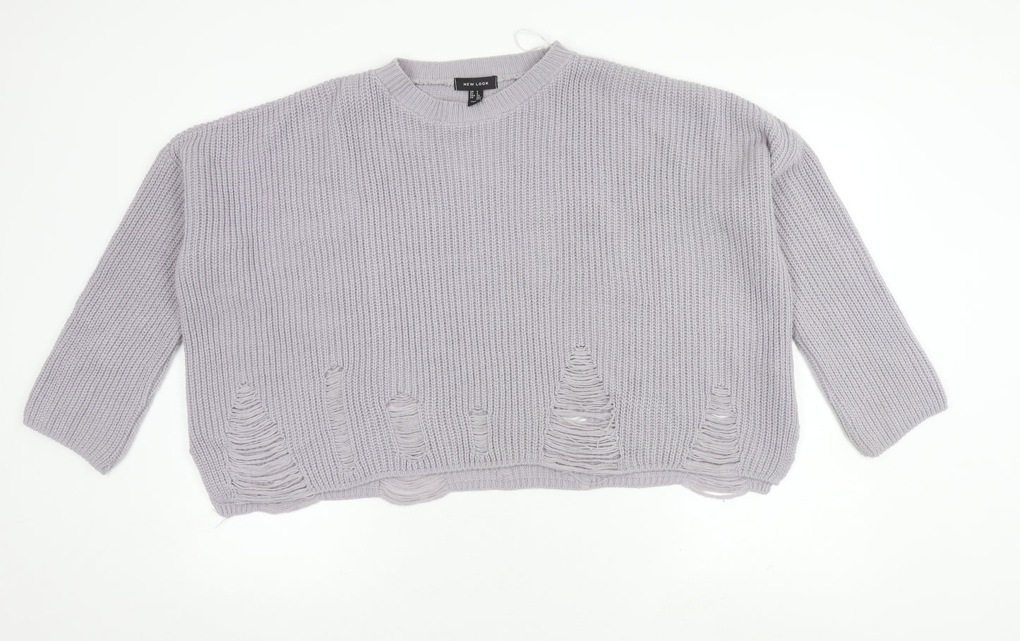 New Look Women’s Grey Knit XS Pullover Jumper