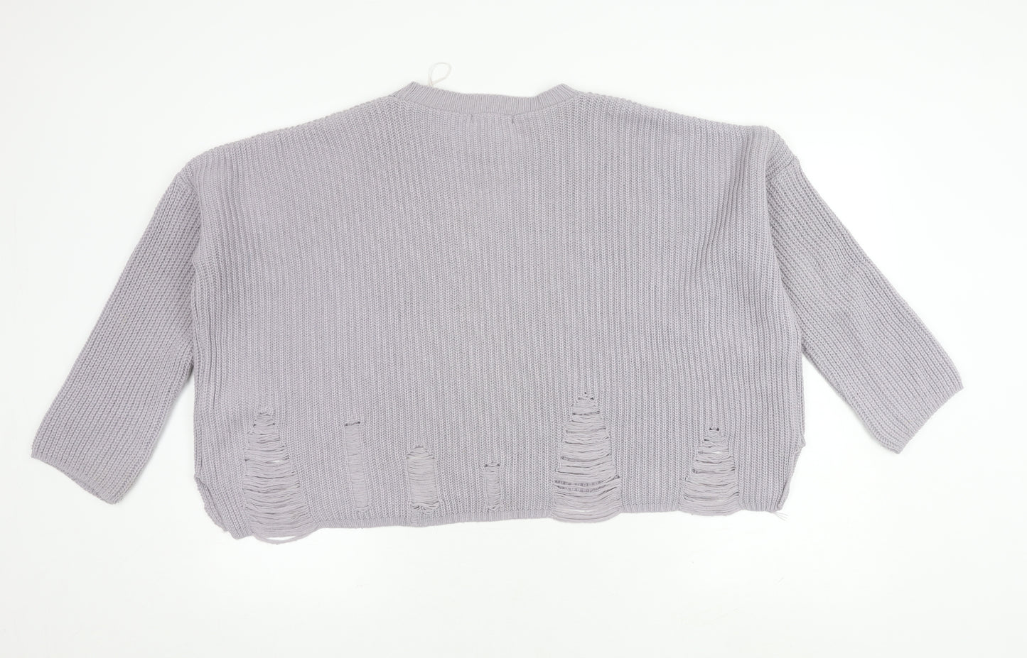 New Look Women’s Grey Knit XS Pullover Jumper