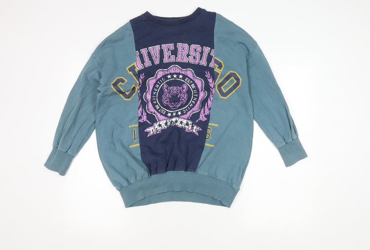 Next Girls Blue Graphic Sweatshirt, 11 Years