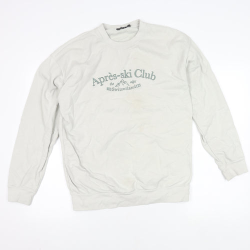 Girl Knows All Women's Ivory Pullover Sweatshirt S
