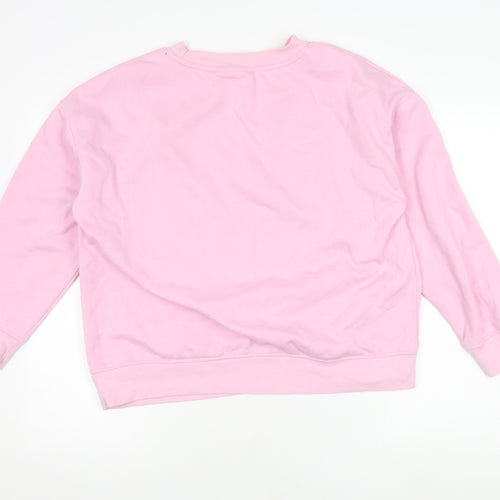 Barbie Women's Pink Pullover Sweatshirt Size 12