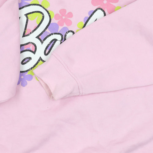 Barbie Women's Pink Pullover Sweatshirt Size 12