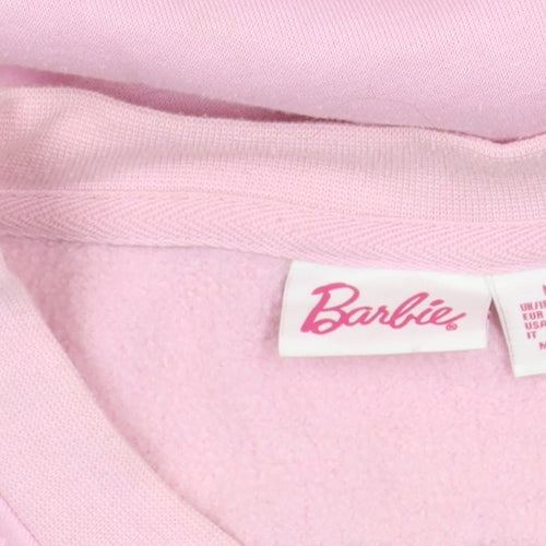Barbie Women's Pink Pullover Sweatshirt Size 12