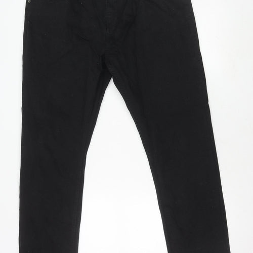 Denim Co. Men's Black Straight Jeans, 38W 32L