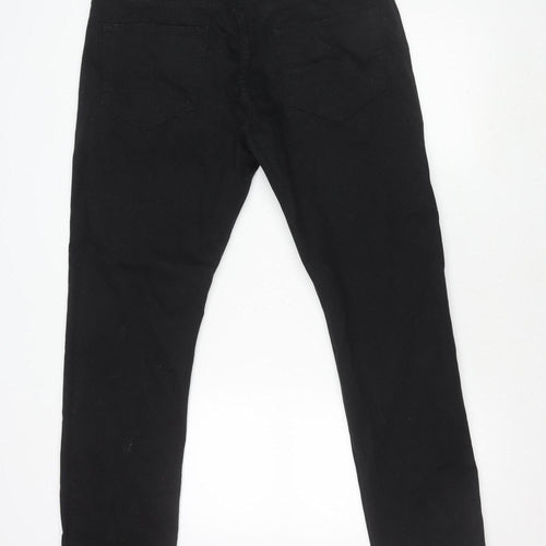 Denim Co. Men's Black Straight Jeans, 38W 32L