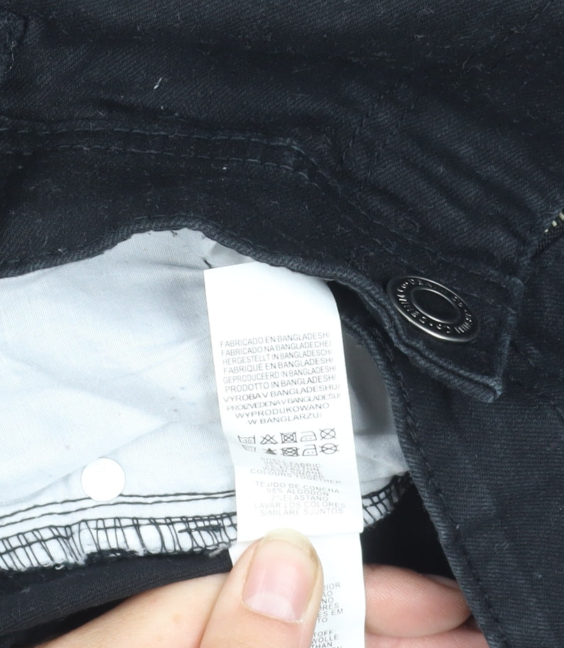 Denim Co. Men's Black Straight Jeans, 38W 32L