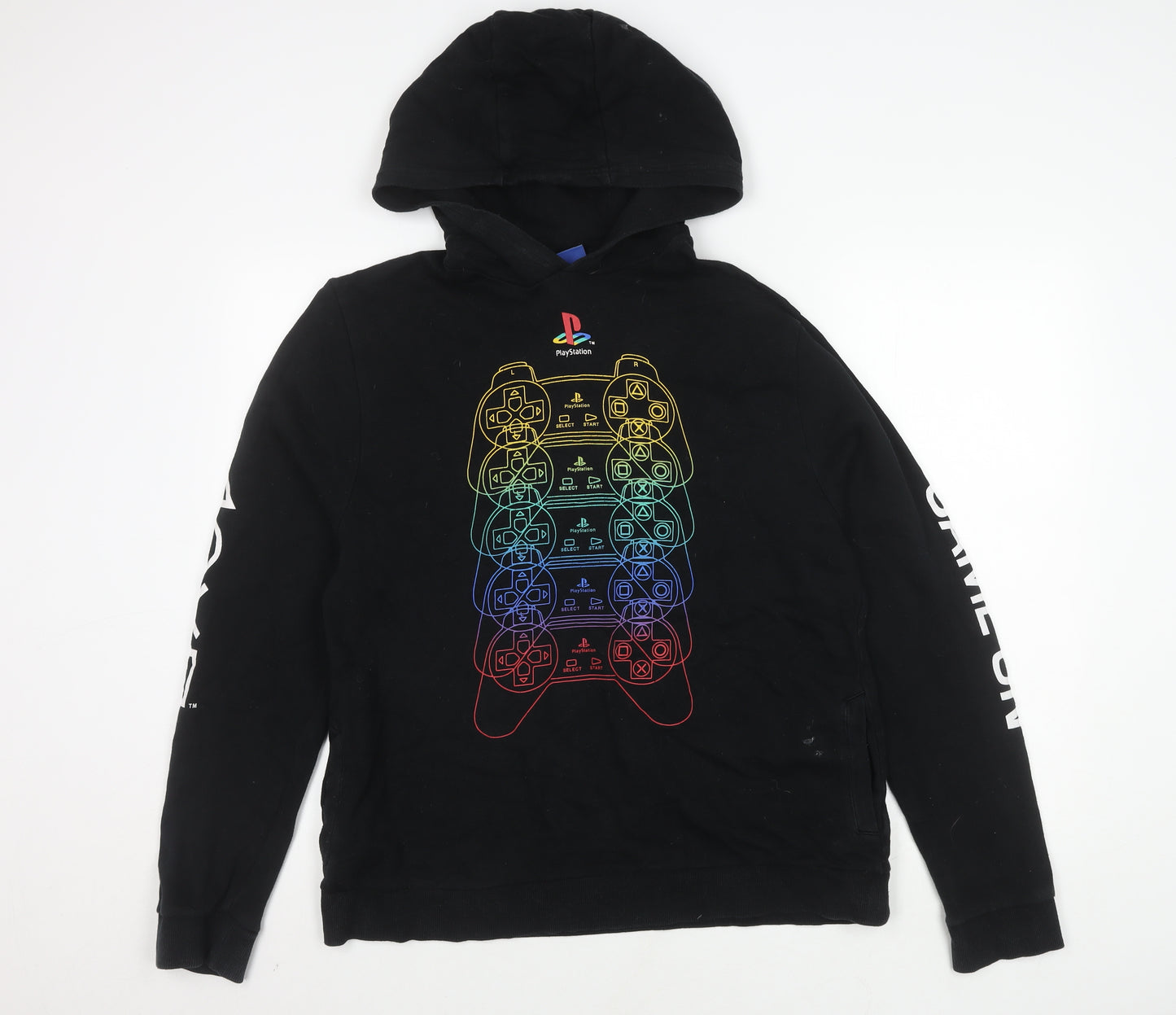 Next Boys PlayStation Hoodie, Black, 16 Years, Graphic Print