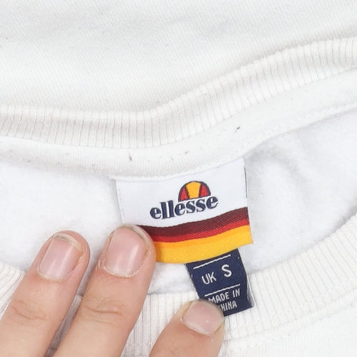 Ellesse Men's White S Pullover Sweatshirt