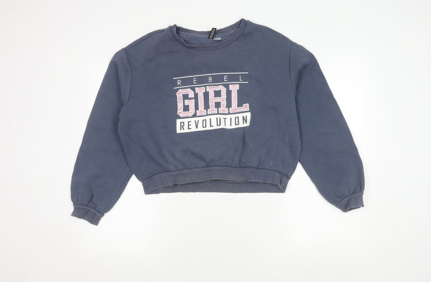 DIVIDED Women’s Blue Pullover Sweatshirt, Size 12