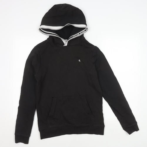 Calvin Klein Girls Black Pullover Hoodie Size 16