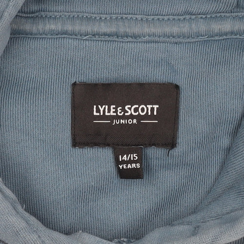 Lyle & Scott Boys Blue Pullover Hoodie, 14-15 Years