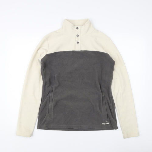 Peter Storm Women's Ivory Grey Fleece Sweatshirt - Size 12