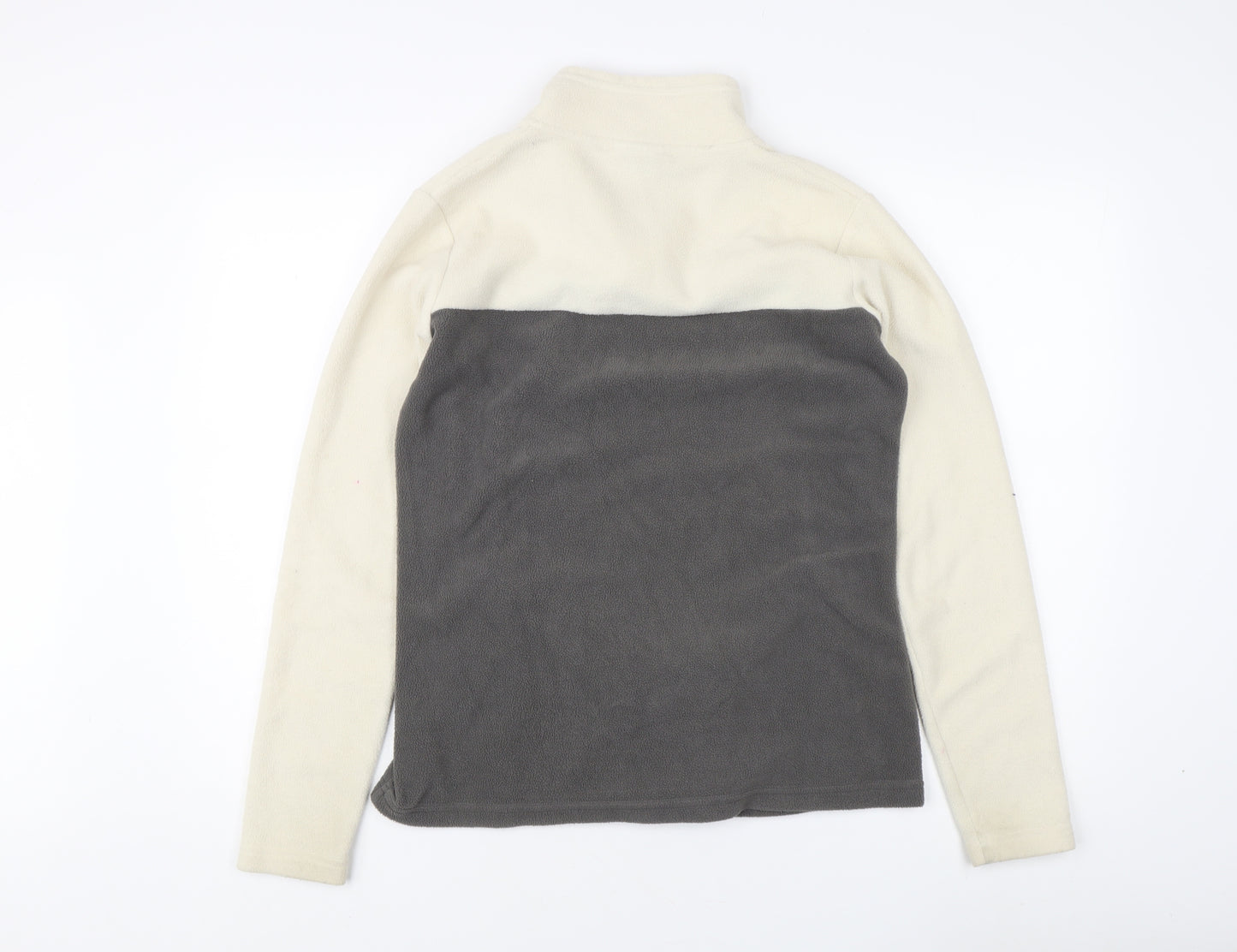 Peter Storm Women's Ivory Grey Fleece Sweatshirt - Size 12