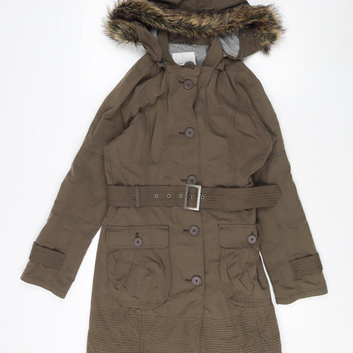 kew 159 Women’s Green Parka Coat Size 10