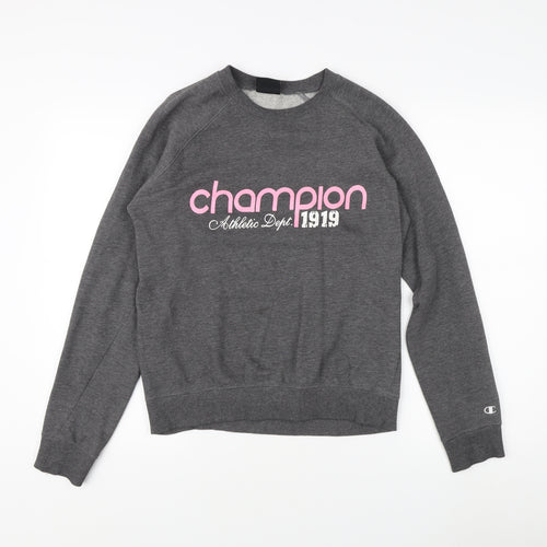 Champion Women's Grey Sweatshirt Size 12