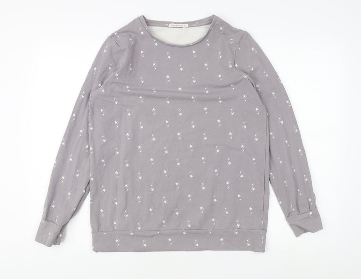 WoolOvers Women's Grey Pullover Sweatshirt, Size S