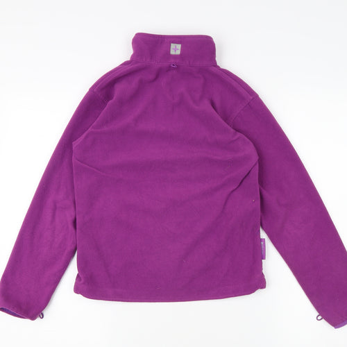 Mountain Warehouse Girls Purple Full Zip Fleece Sweatshirt 9-10Y