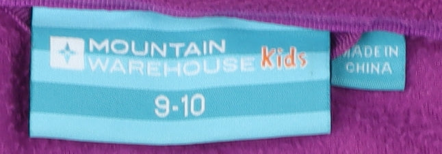 Mountain Warehouse Girls Purple Full Zip Fleece Sweatshirt 9-10Y