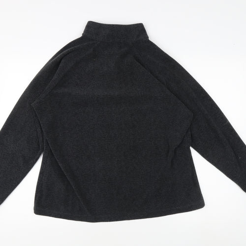 Regatta Unisex Black Fleece Pullover Sweatshirt Size 16