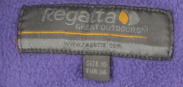 Regatta Women’s Purple Fleece Jacket Size 10
