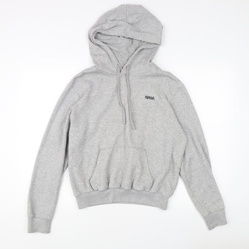Grey NASA Logo Unisex Hoodie Size S
