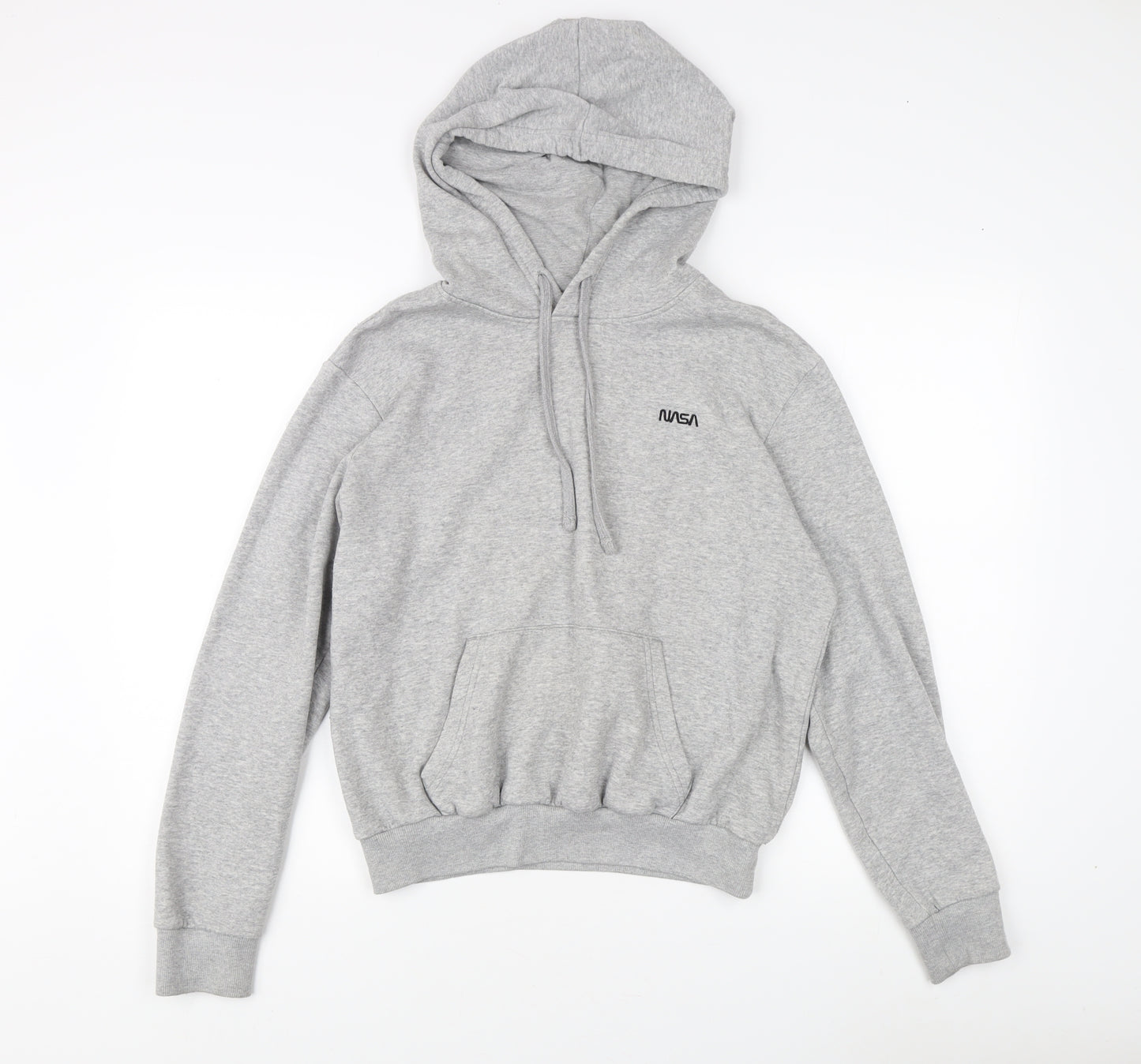 Grey NASA Logo Unisex Hoodie Size S